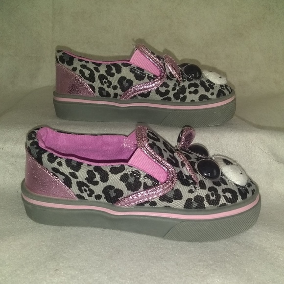 Toddler Girls Jumparoos Leopard Slip on Sneakers - Picture 3 of 8